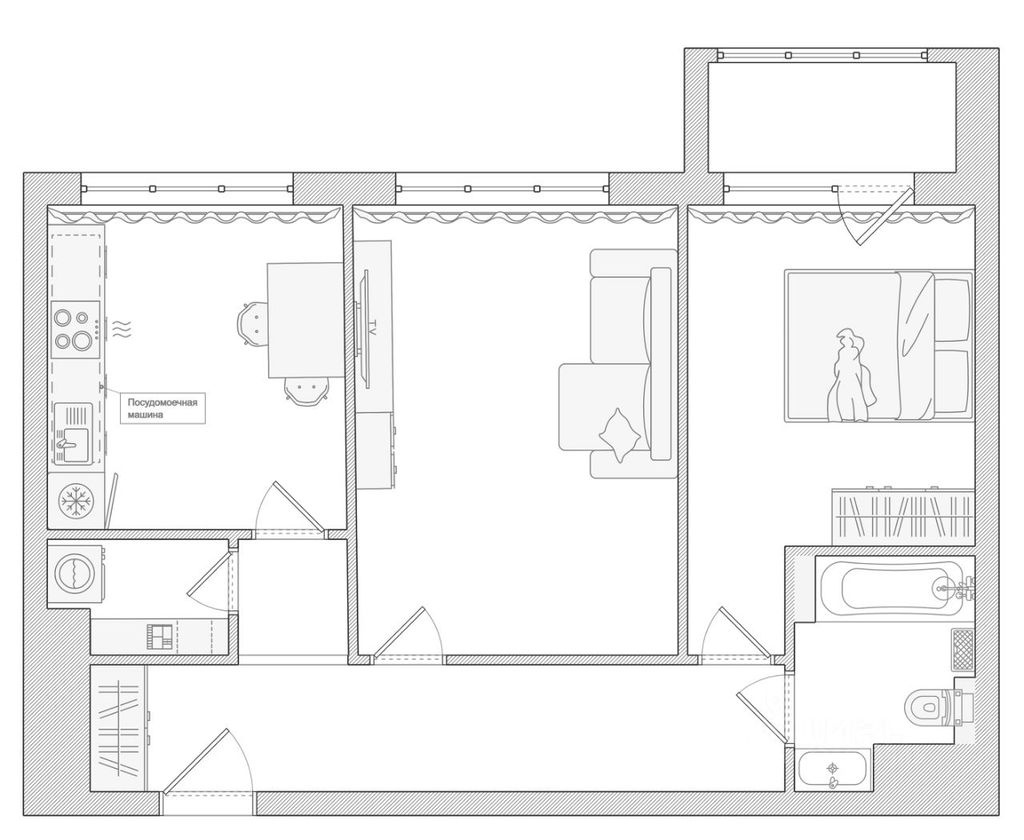m. Aminyevskaya: Apartment, 2-rooms