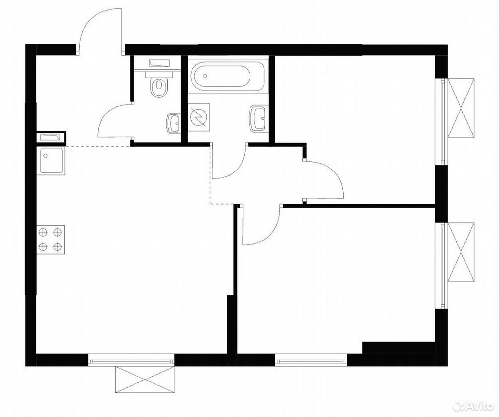 m. Kotelniki: Apartment, 2-rooms