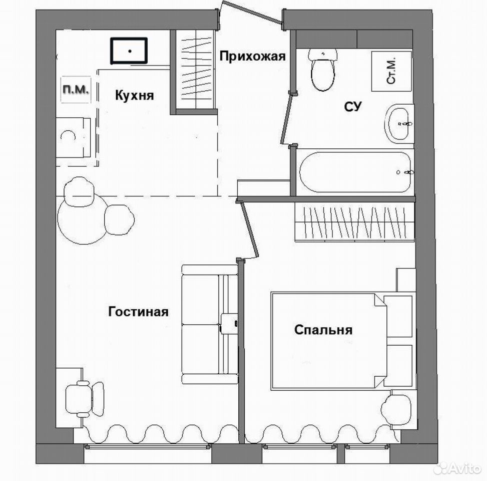 m. Nagatinskaya: Apartment, 1-rooms