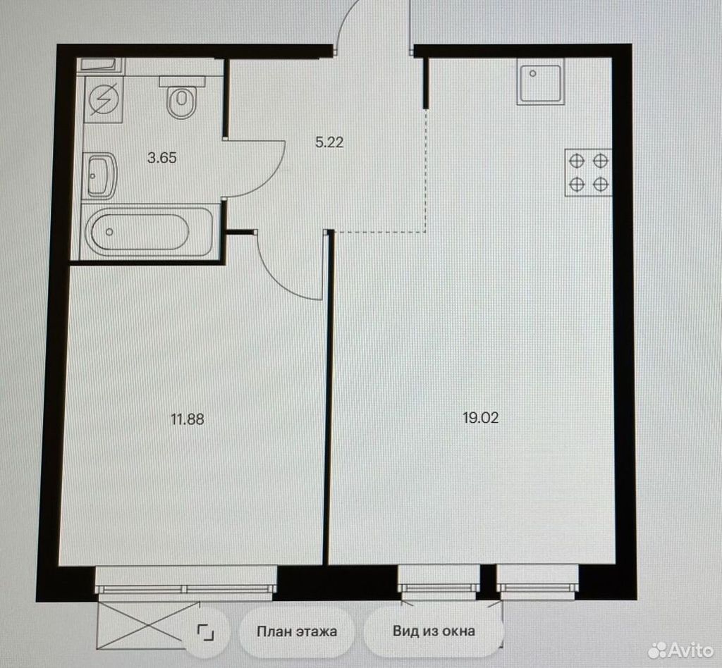 m. Kalitniki: Apartment, 1-rooms