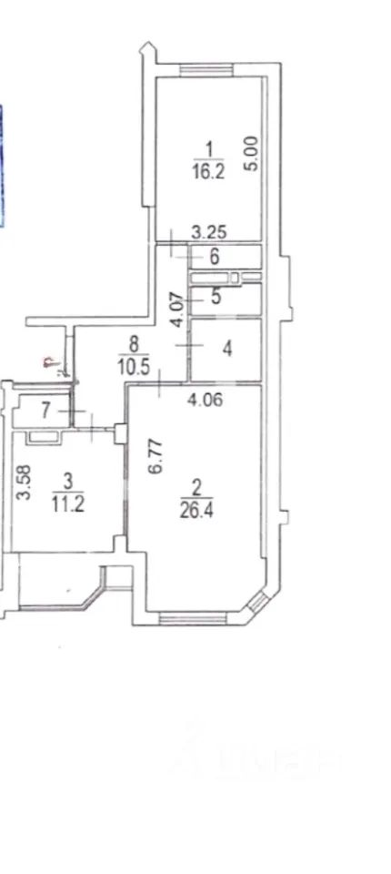 m. Lomonosovsky prospekt: Apartment, 2-rooms