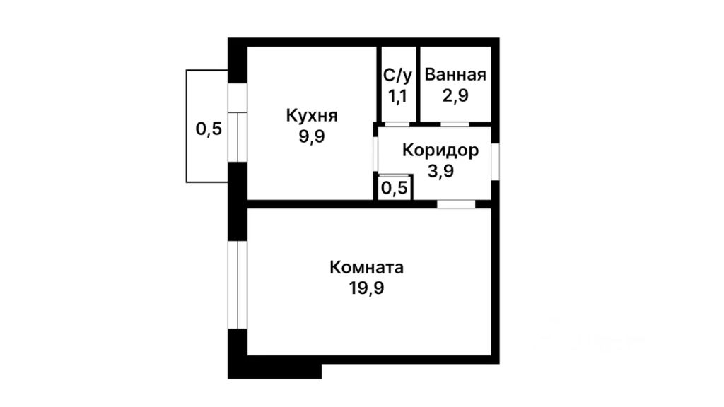 m. Slavyansky bulvar: Apartment, 1-rooms