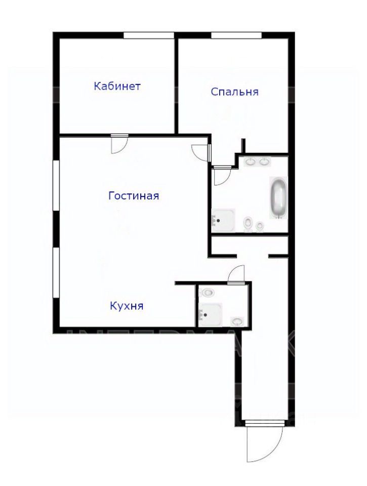 m. Mayakovskaya: Apartment, 3-rooms