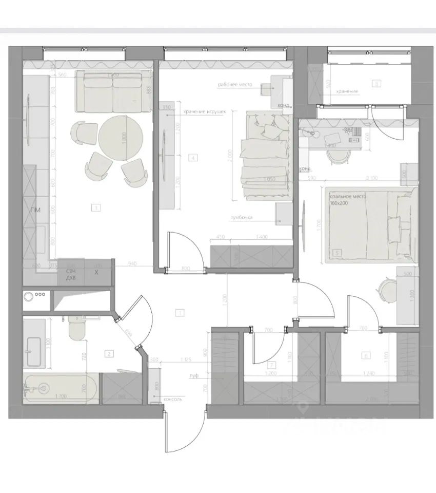 m. Medvedkovo: Apartment, 2-rooms