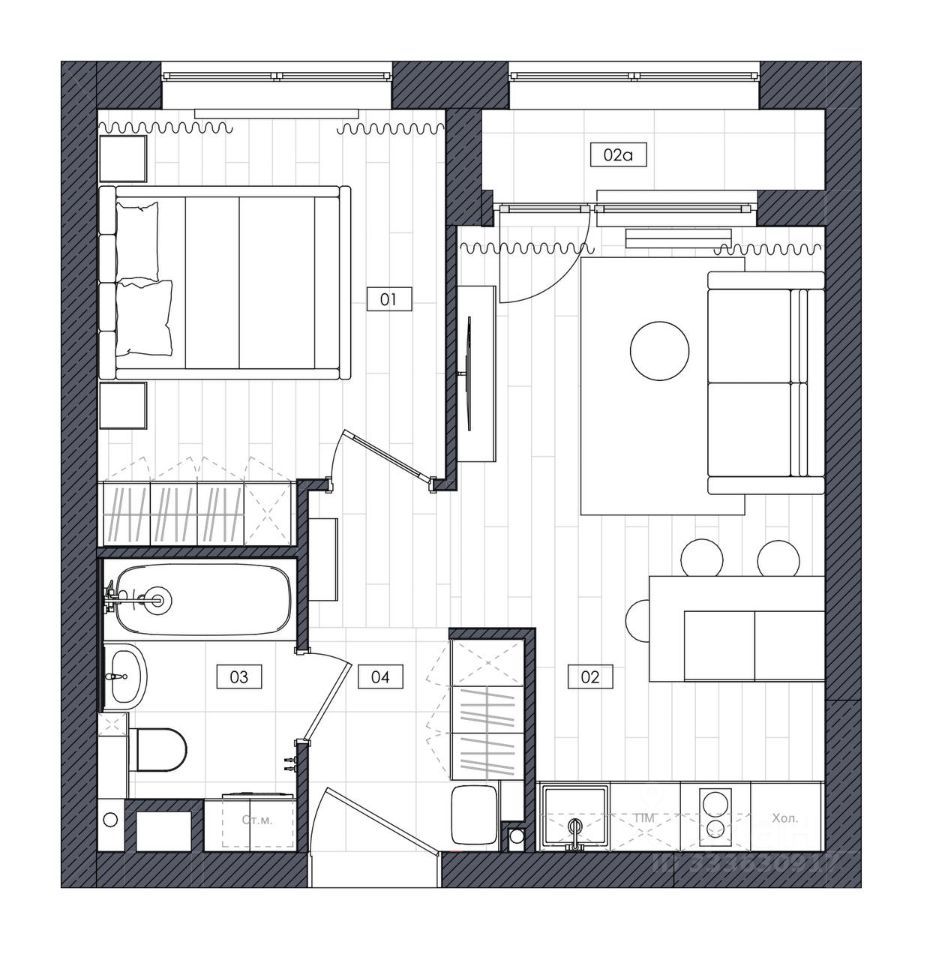 m. Spartak: Apartment, 1-rooms
