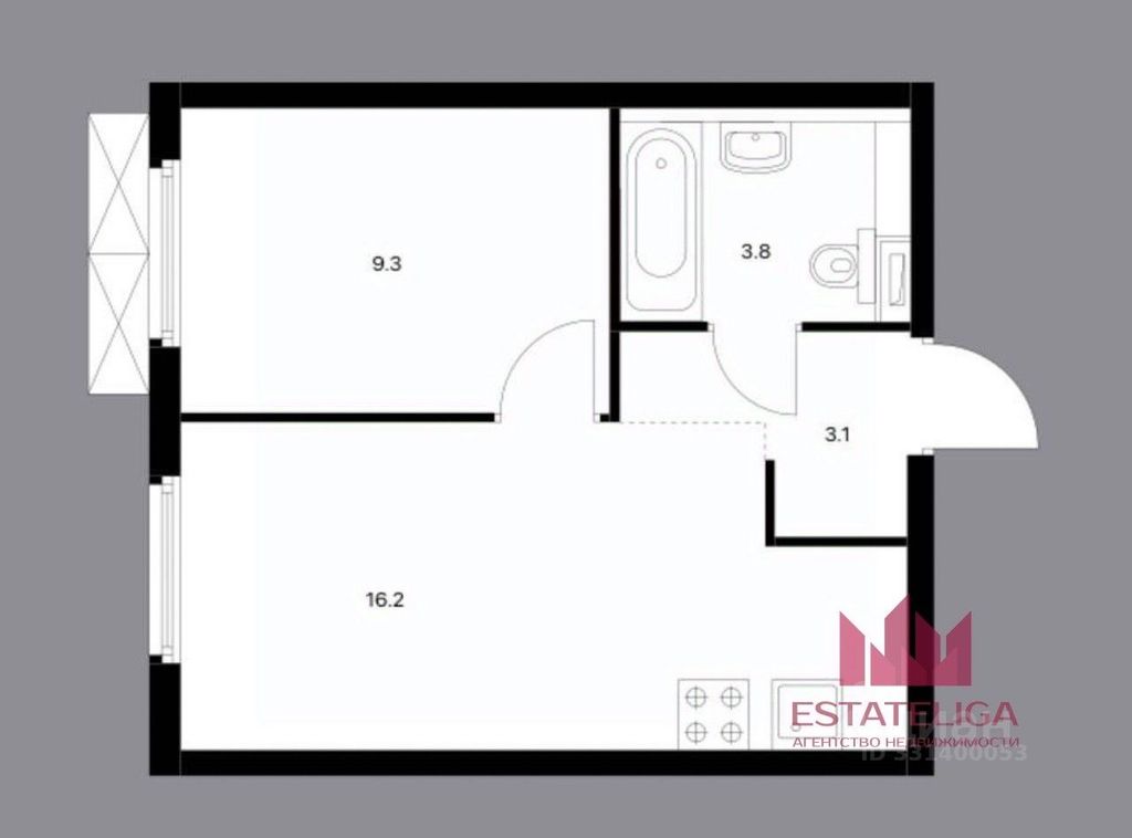 m. Butyrskaya : Apartment, 1-rooms