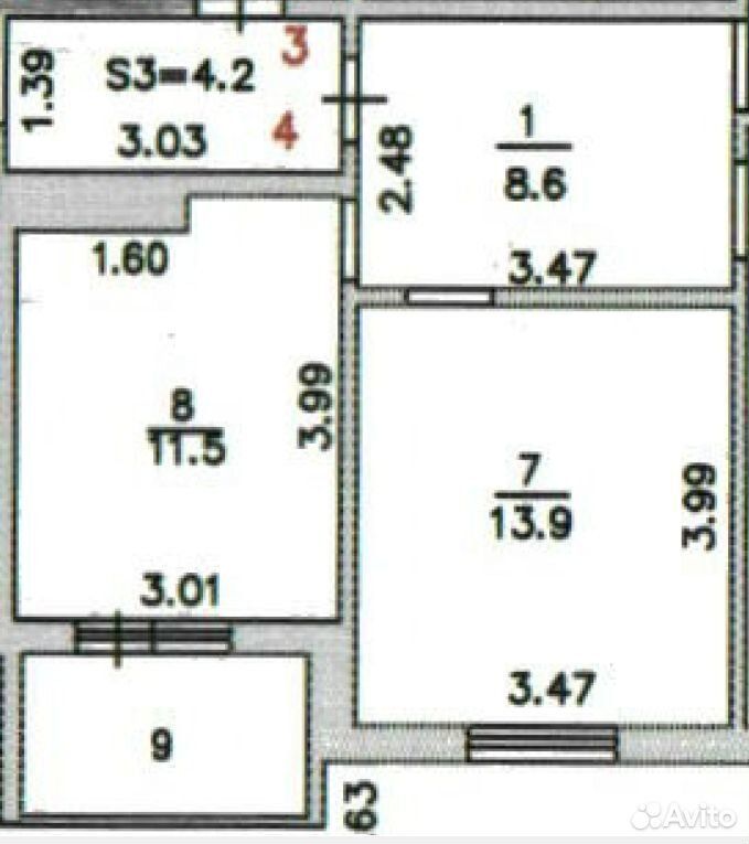 m. Podolsk: Apartment, 3-rooms