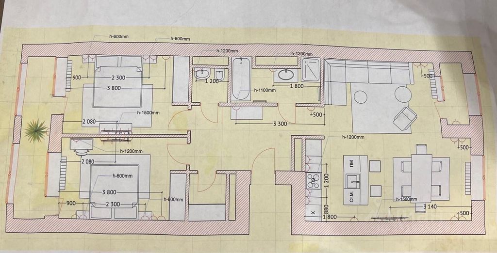 m. Dinamo: Apartment, 3-rooms