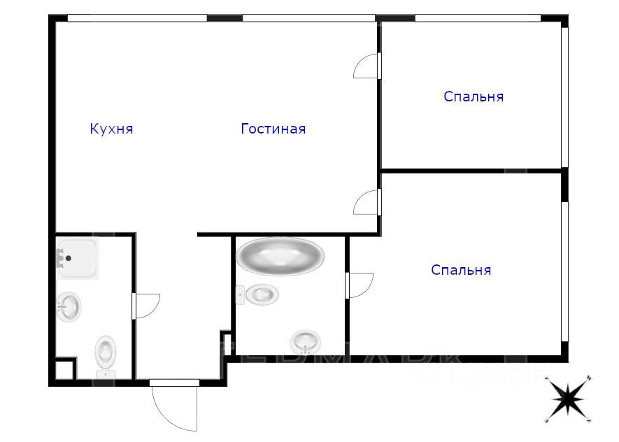 m. Dmitrovskaya: Apartment, 3-rooms
