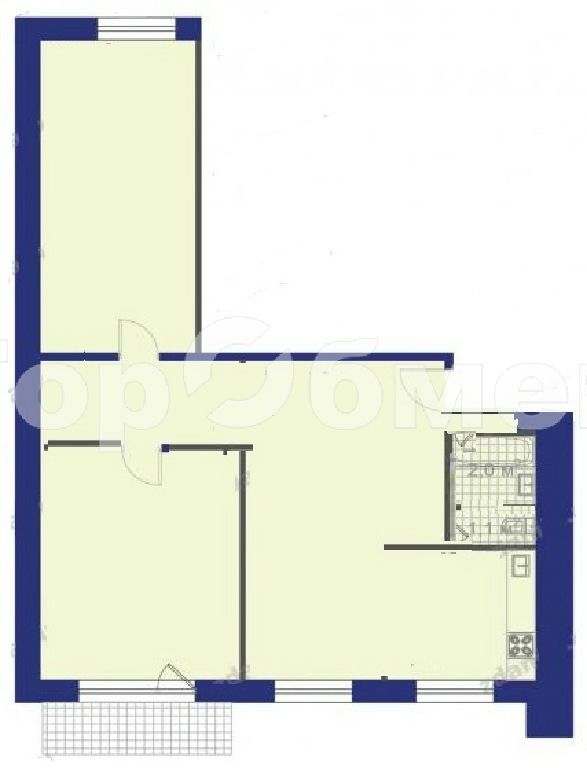 m. Maryina Roscha: Apartment, 2-rooms
