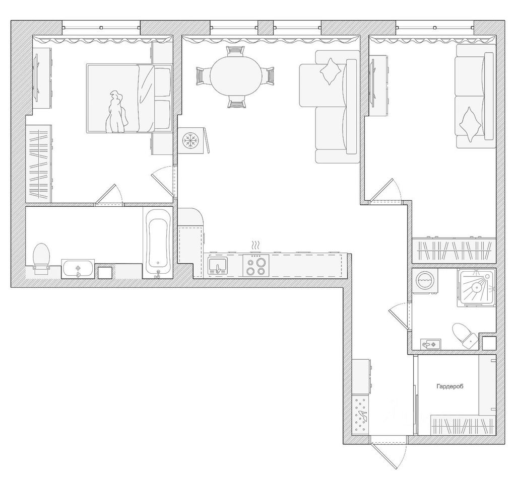 m. Vodny stadion: Apartment, 2-rooms