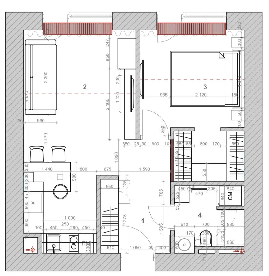 m. Belorusskaya: Apartment, 2-rooms