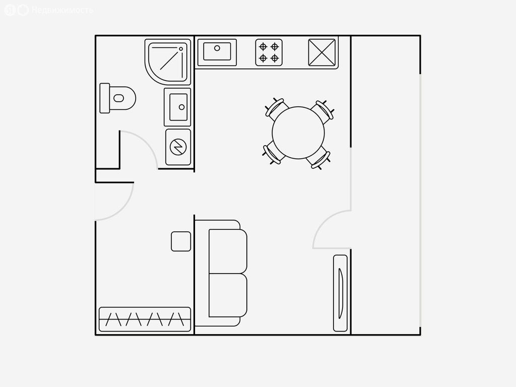 m. Bagrationovskaya: Apartment, studio