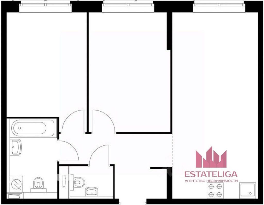 m. Kotelniki: Apartment, 2-rooms