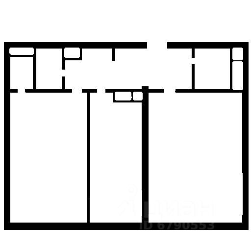 m. Zyuzino: Apartment, 2-rooms