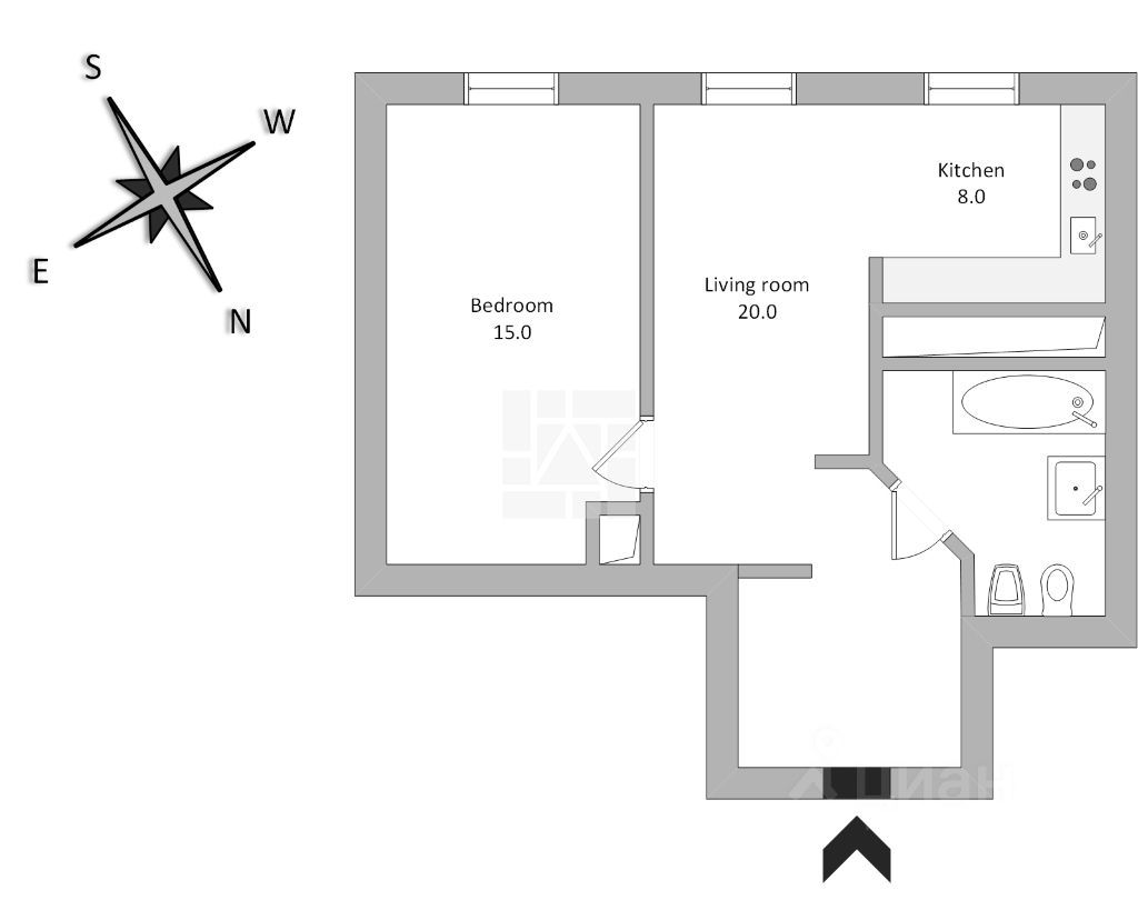 m. Arbatskaya: Apartment, 2-rooms