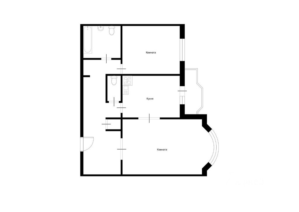 m. Penyagino: Apartment, 2-rooms