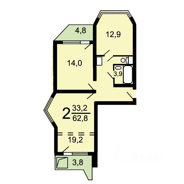 m. Planernaya: Apartment, 2-rooms