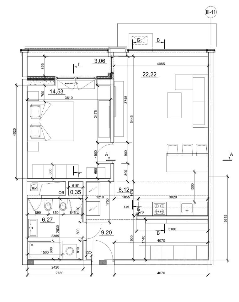 m. Yasenevo: Apartment, 2-rooms