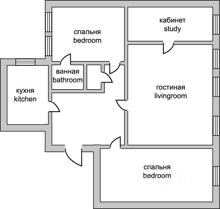 m. Aleksandrovsky sad: Apartment, 4-rooms