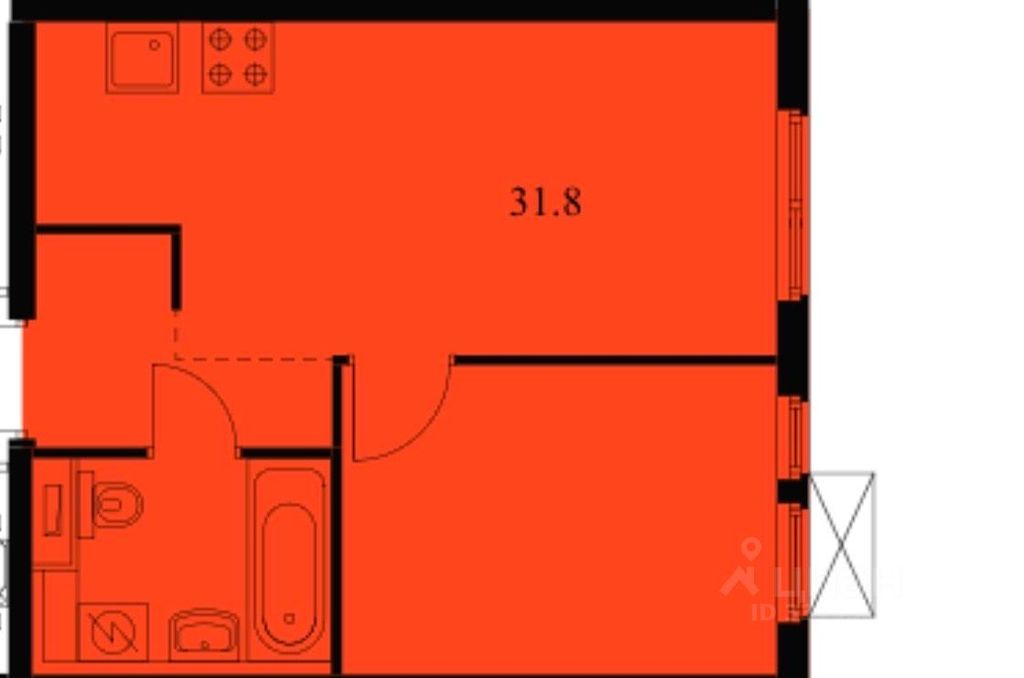 m. Nagatinskaya: Apartment, 1-rooms