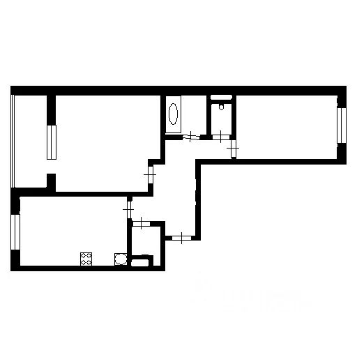 m. Scherbinka: Apartment, 2-rooms