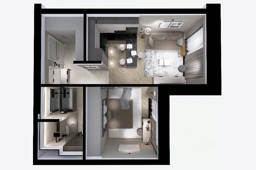 m. TsSKA: Apartment, 2-rooms