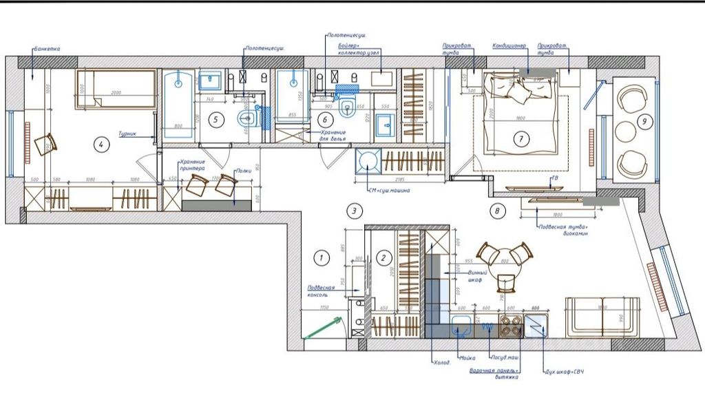 m. Dinamo: Apartment, 3-rooms