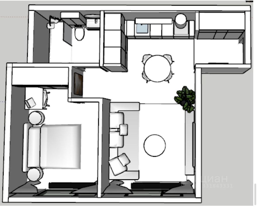 m. Ugreshskaya: Apartment, 2-rooms