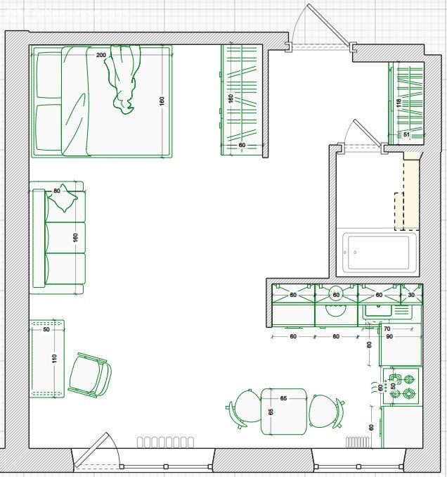 m. Krasnopresnenskaya: Apartment, 1-rooms