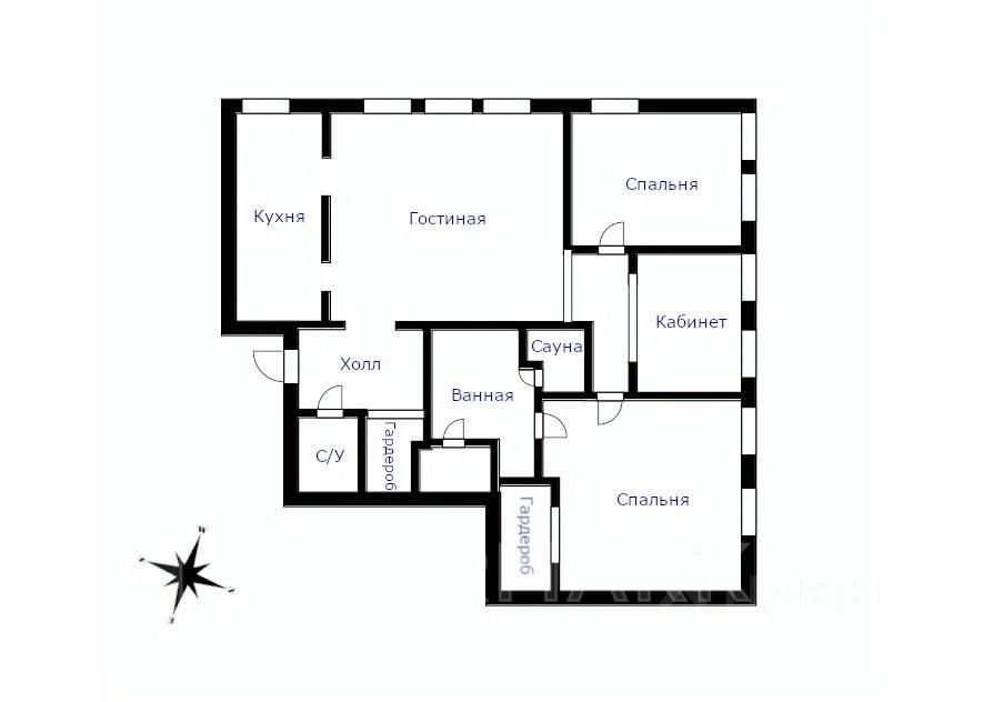 m. Dobryninskaya: Apartment, 4-rooms
