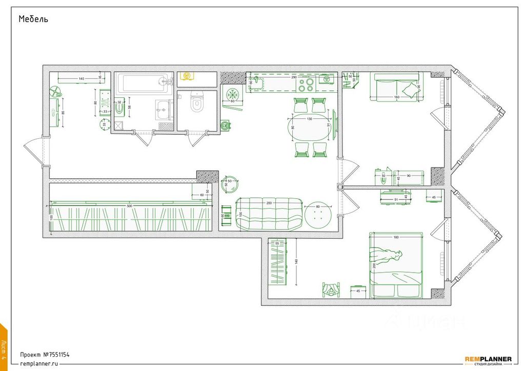 m. Levoberezhnaya: Apartment, 2-rooms