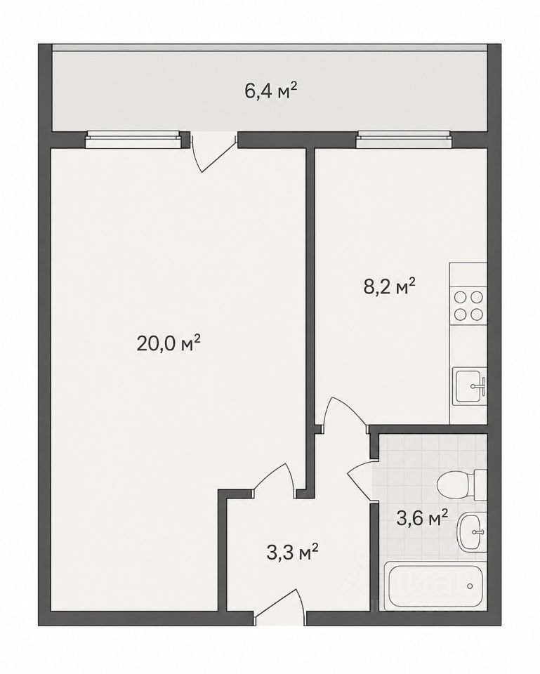 m. Panfilovskaya: Apartment, 1-rooms