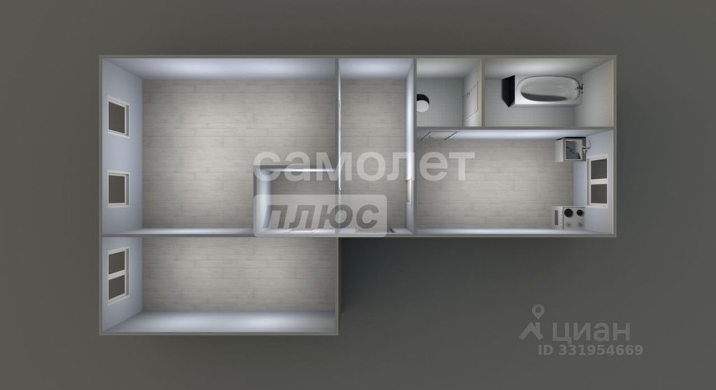 m. Podolsk: Apartment, 2-rooms