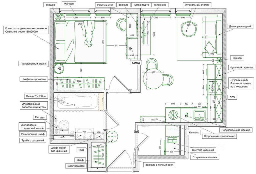 m. Dubrovka: Apartment, 1-rooms