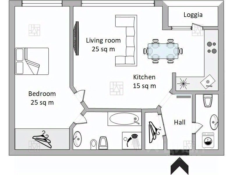 m. Davydkovo: Apartment, 2-rooms
