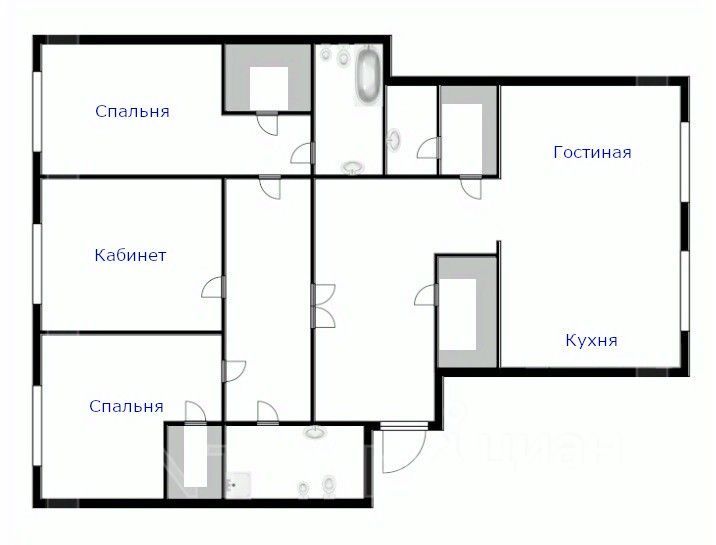 m. Poklonnaya: Apartment, 4-rooms
