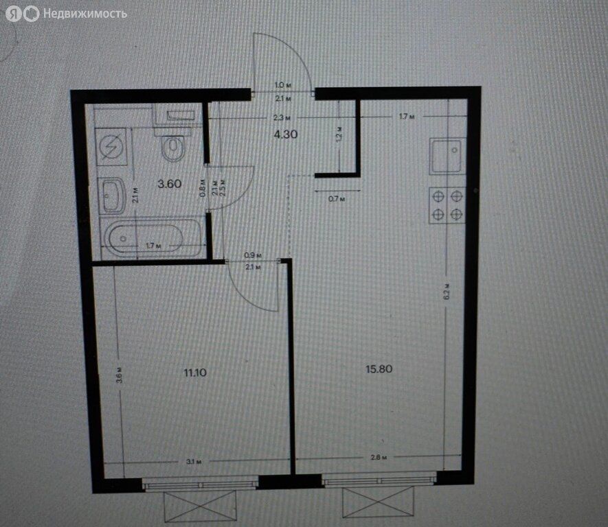 m. Okruzhnaya: Apartment, 1-rooms