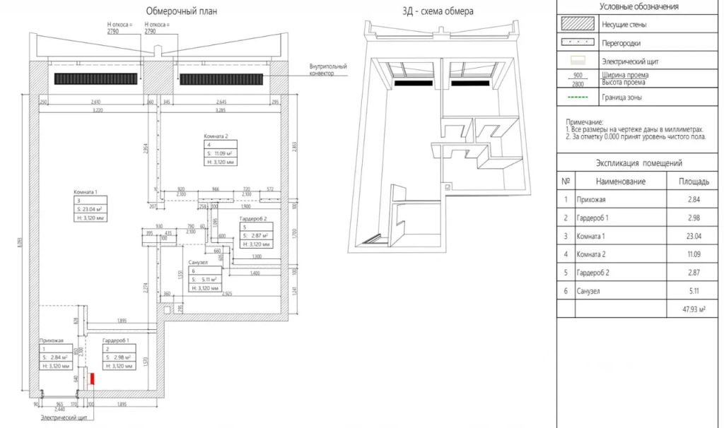 m. TsSKA: Apartment, 2-rooms