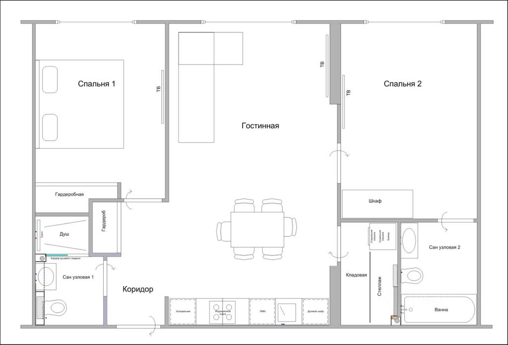 m. Park Pobedy: Apartment, 2-rooms