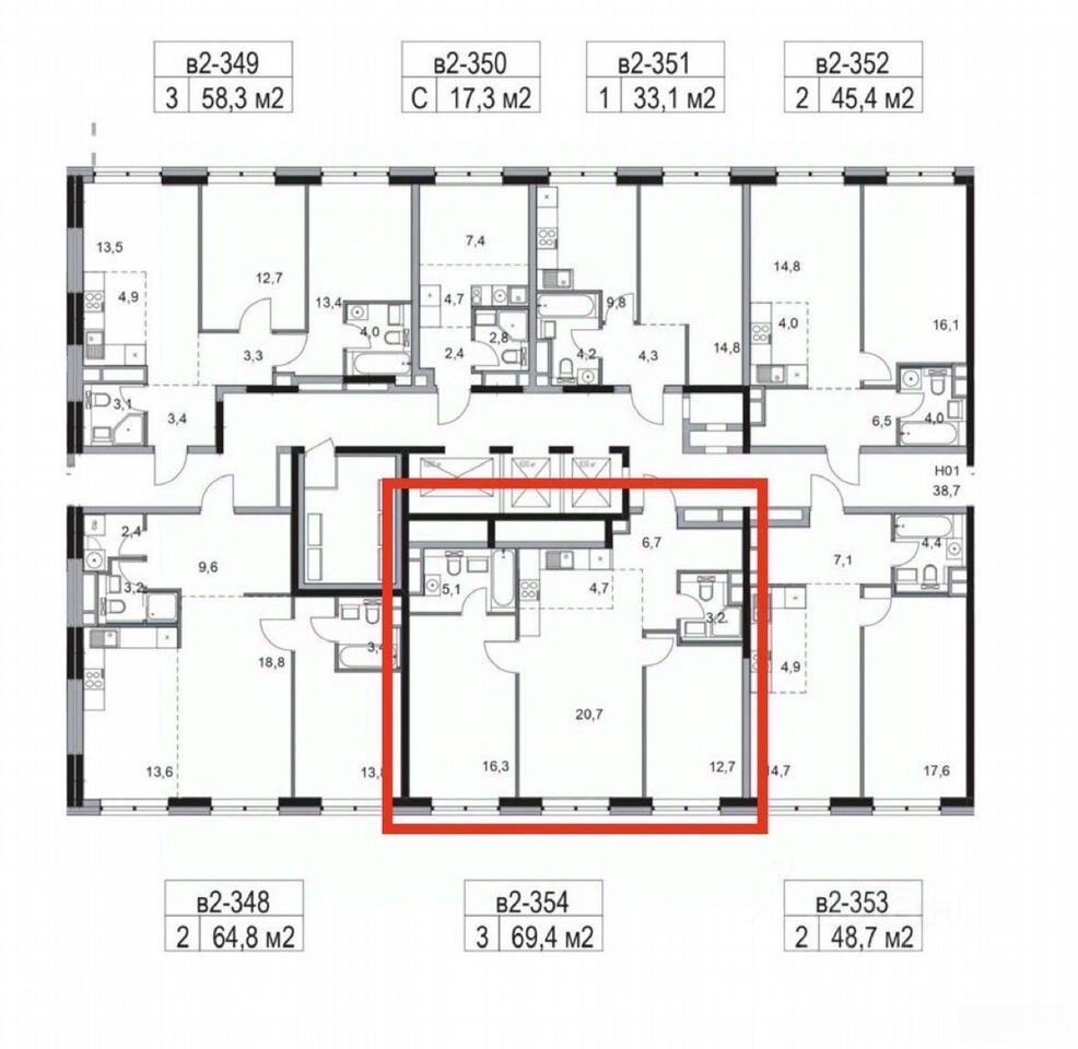 m. Shelepikha: Apartment, 3-rooms