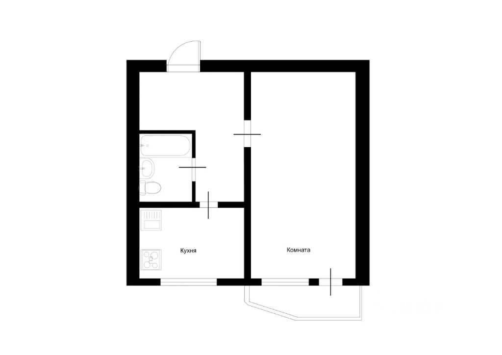 m. Moskva Tovarnaya: Apartment, 1-rooms