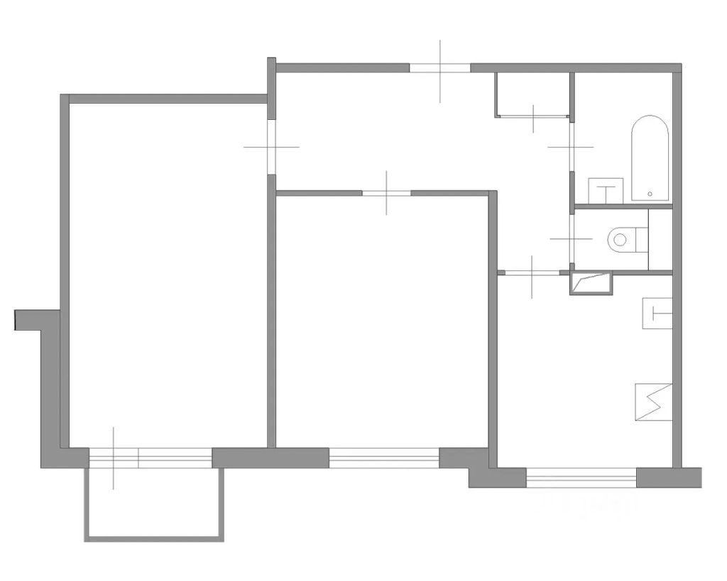 m. Proletarskaya: Apartment, 2-rooms
