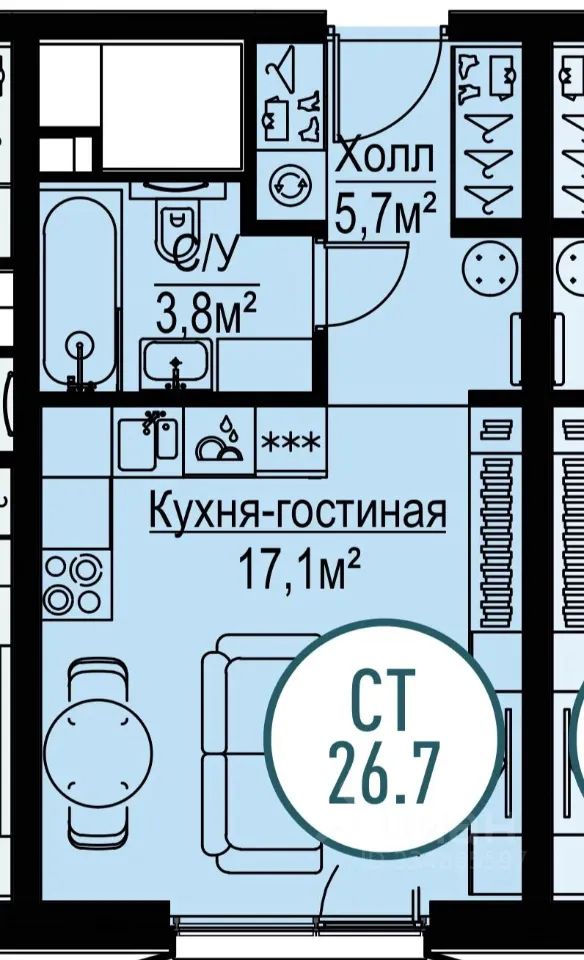 m. Ugreshskaya: Apartment, studio