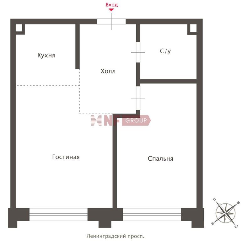 m. Belorusskaya: Apartment, 2-rooms