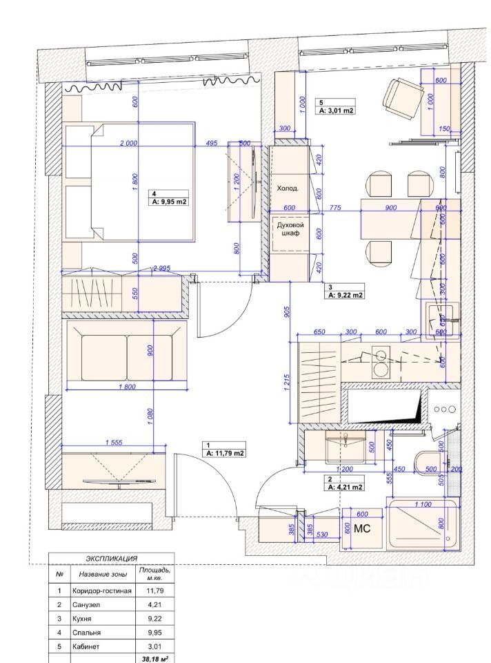 m. Salaryevo: Apartment, 1-rooms