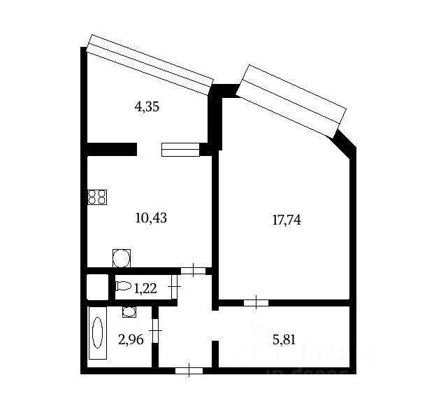 m. Molzhaninovo: Apartment, 1-rooms