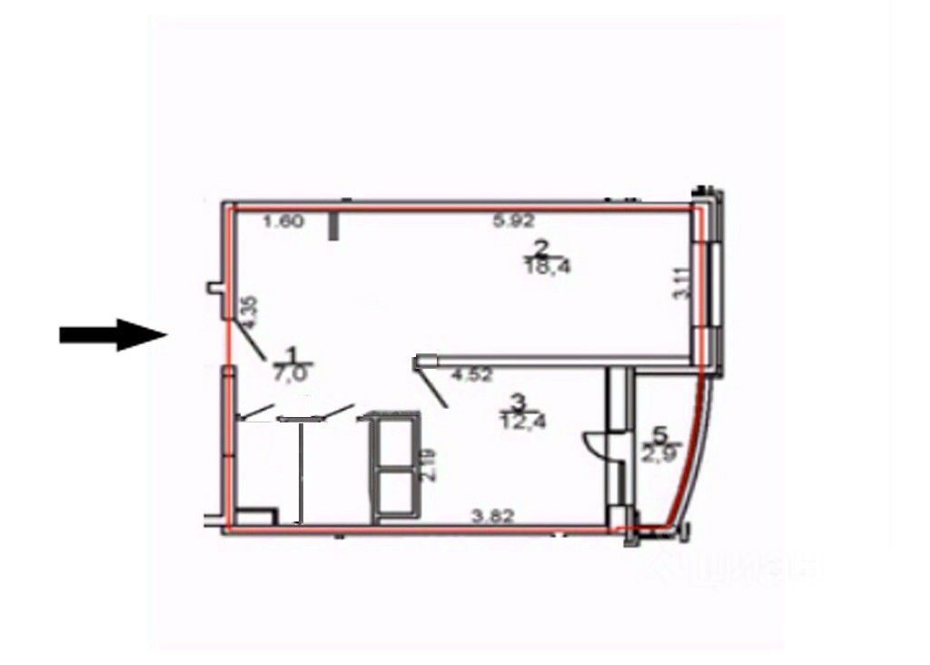m. Nikolskoe: Apartment, 1-rooms