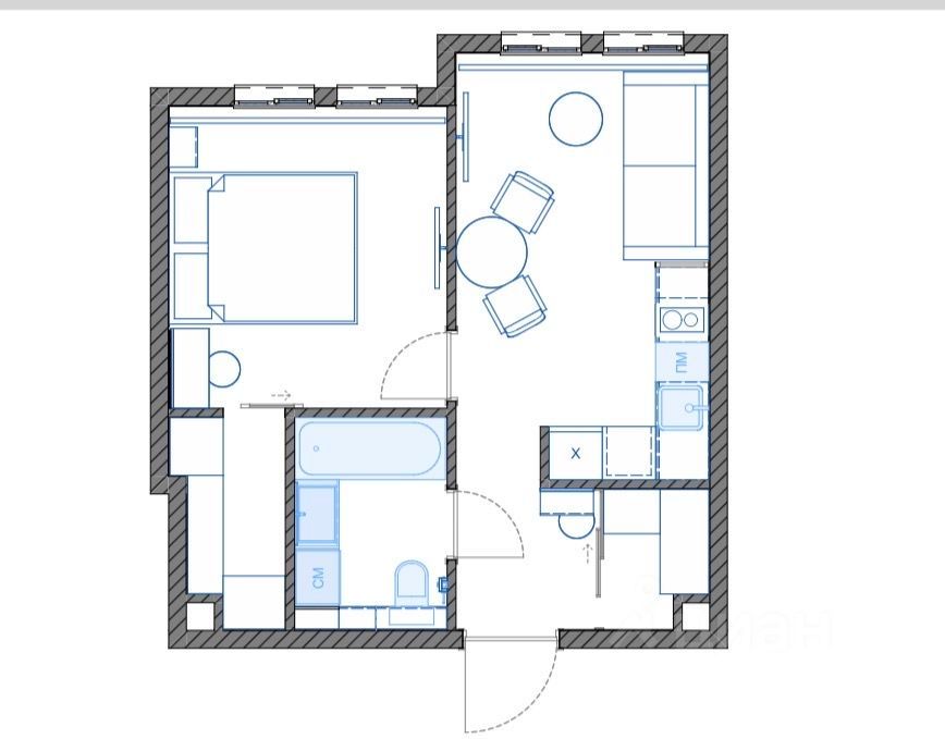 m. Seligerskaya: Apartment, 2-rooms
