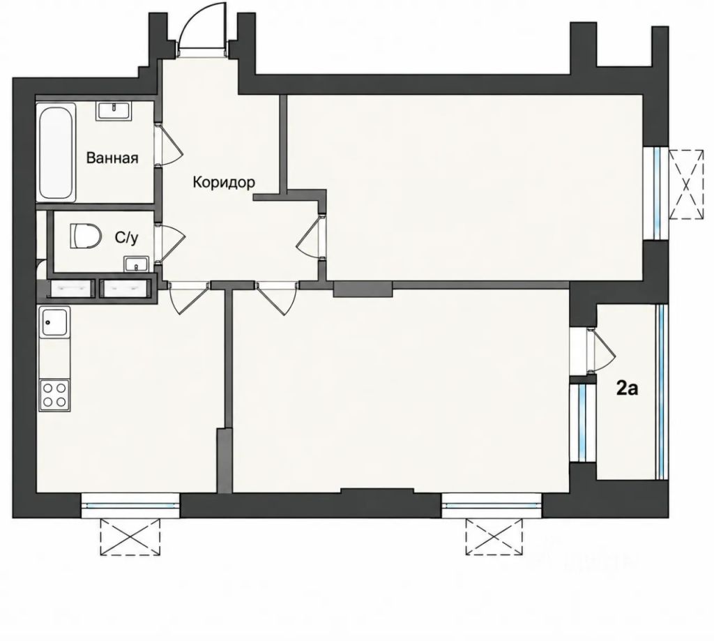 m. Slavyansky bulvar: Apartment, 2-rooms
